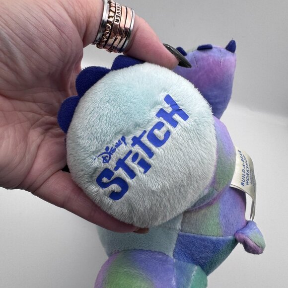 Build-A-Bear Disney Stitch Easter Pastel Plaid Tie-Dye Plush BAB 2021 - Picture 3 of 9